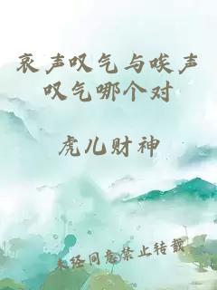 哀声叹气与唉声叹气哪个对小说封面 哀声叹气与唉声叹气哪个对